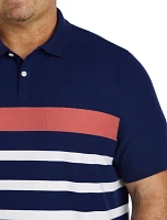 Striped Piqué Polo Shirt