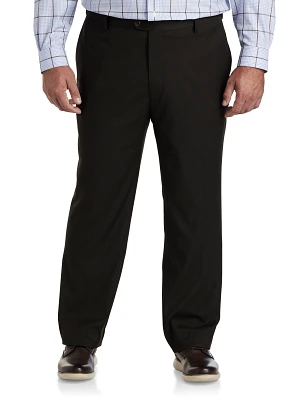 Waist-Relaxer Tonal Plaid Suit Pants