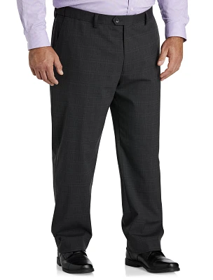Waist-Relaxer Patterned Suit Pants