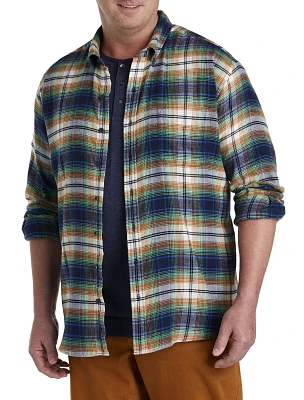 Plaid Flannel Sport Shirt