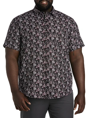 Floral Microfiber Sport Shirt