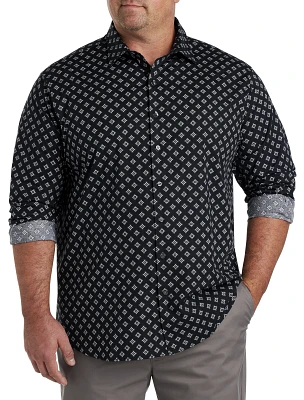 Tile Patterned Sport Shirt