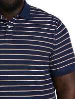 Tri-Color Stripe Polo Shirt