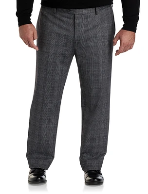 Houndstooth Waist-Relaxer Dress Pants