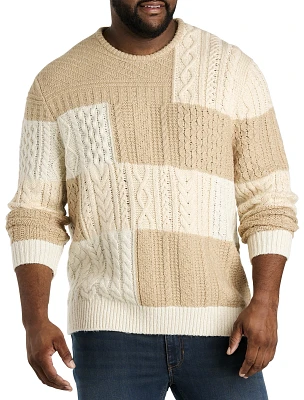 Patchwork Crewneck Sweater