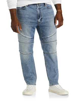 Bleach Boys Moto Tapered-Fit Jeans