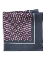 Premium Geometric Silk Pocket Square