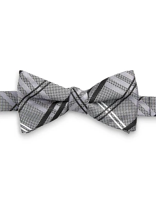 Synrgy Textured Plaid Bow Tie