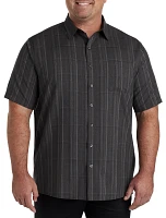 Plaid Microfiber Sport Shirt