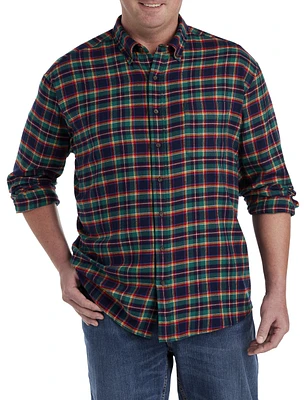 Multi-Plaid Flannel Sport Shirt