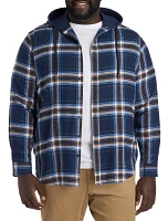 Plaid Hooded Flannel Sport Shirt