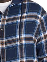 Plaid Hooded Flannel Sport Shirt