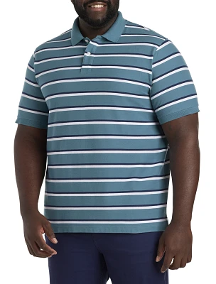 Tonal Striped Polo Shirt