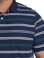 Triple-Striped Polo Shirt