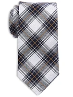 Premium Brushed Plaid Silk Tie