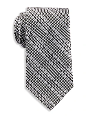 Micro Plaid Tie