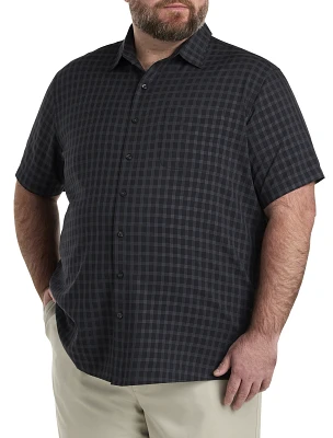 Microfiber Plaid Sport Shirt