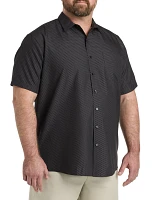 Microfiber Microprint Sport Shirt