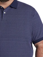 Geometric Print Polo Shirt