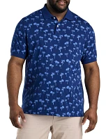 Palm Print Polo Shirt