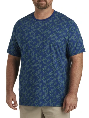 Moisture-Wicking Palm Print T-Shirt