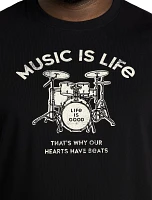 Music Is Life Graphic Tee