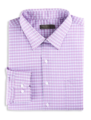 Check-Patterned Dress Shirt