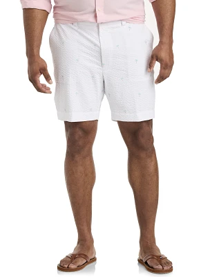 Tropical Seersucker Shorts