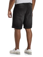 Athletic-Fit Destructed Denim Shorts