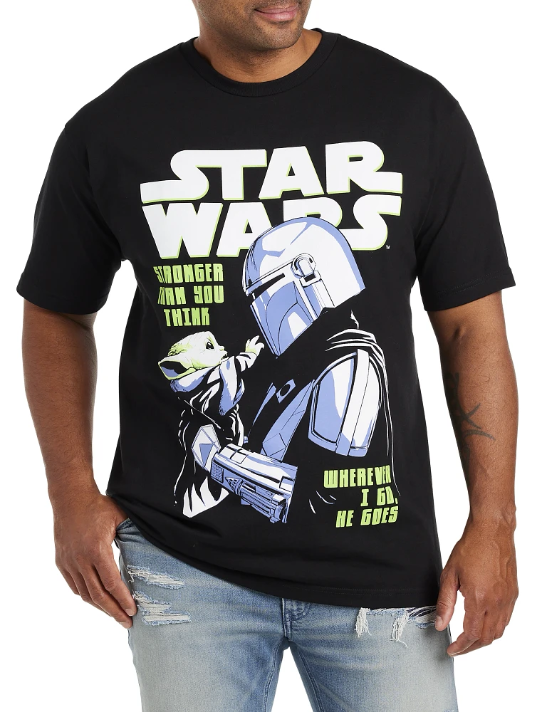 Star Wars Mandalorian Pulp Cover Graphic Tee