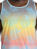 Tropical Print Sleeveless T-Shirt