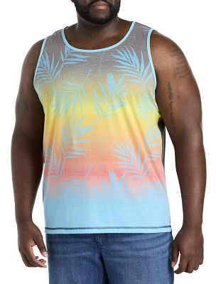 Tropical Print Sleeveless T-Shirt