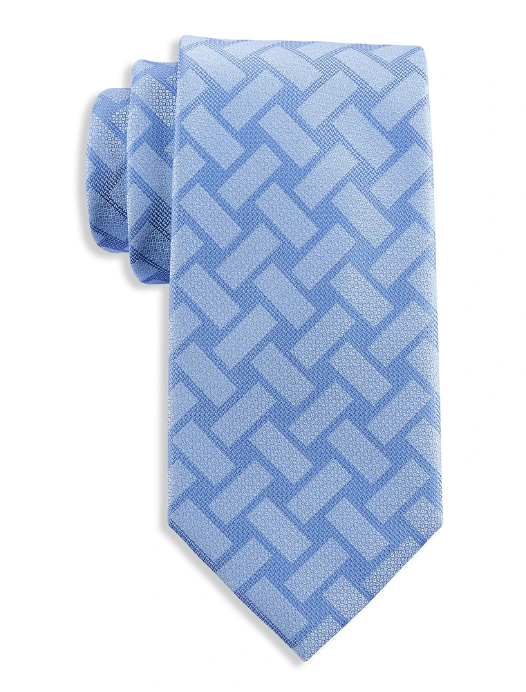 Basketweave Geometric Tie