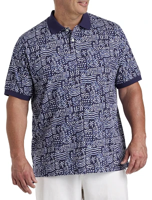Batik Print Polo Shirt