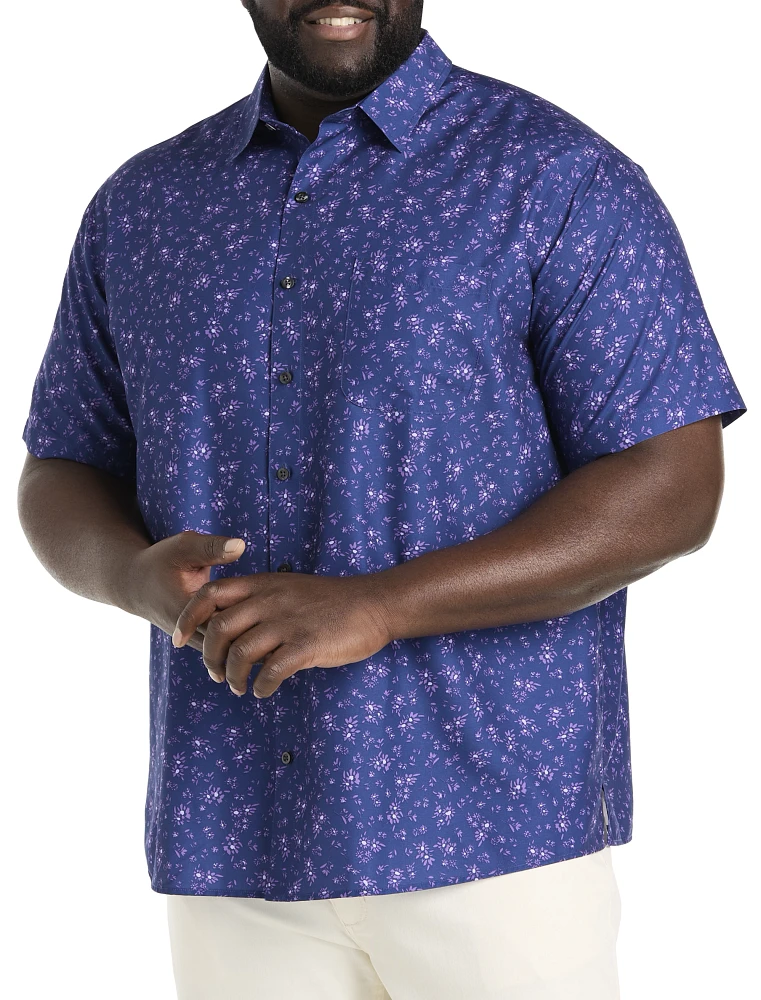 Microfiber Floral Sport Shirt