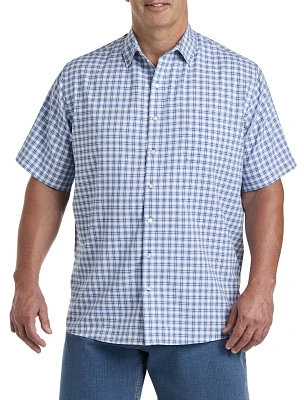 Microfiber Small Plaid Sport Shirt