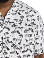 Tropical Print Sport Shirt