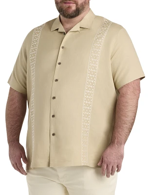 Embroidered Panel Sport Shirt