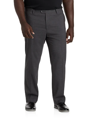 Waist-Relaxer Mini Plaid Dress Pants
