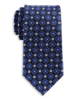 Geometric Pattern Silk Tie