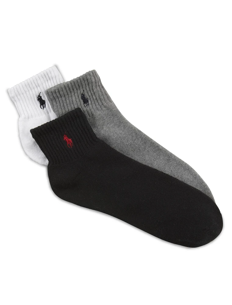 3-pk Classic 1/4-Top Sport Socks