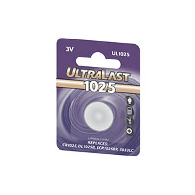 Ultralast UL1025 Replacement Battery for CR1025/5033LC Series | Electronic Express