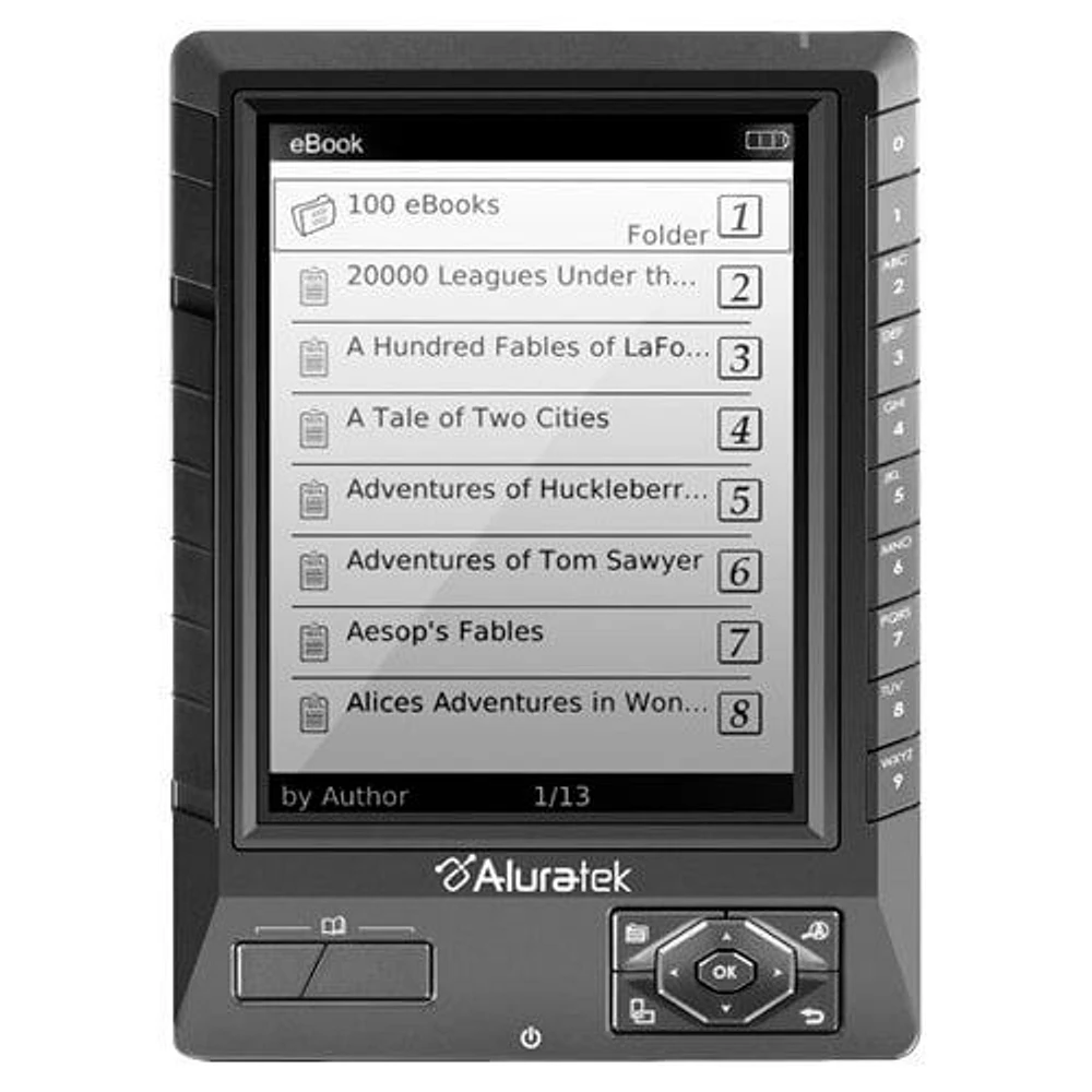 Aluratek AEBKO1F Libre eBook Reader Pro | Electronic Express