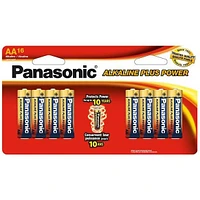 Panasonic LR6PA16BH Alkaline Plus Power AA Batteries | Electronic Express
