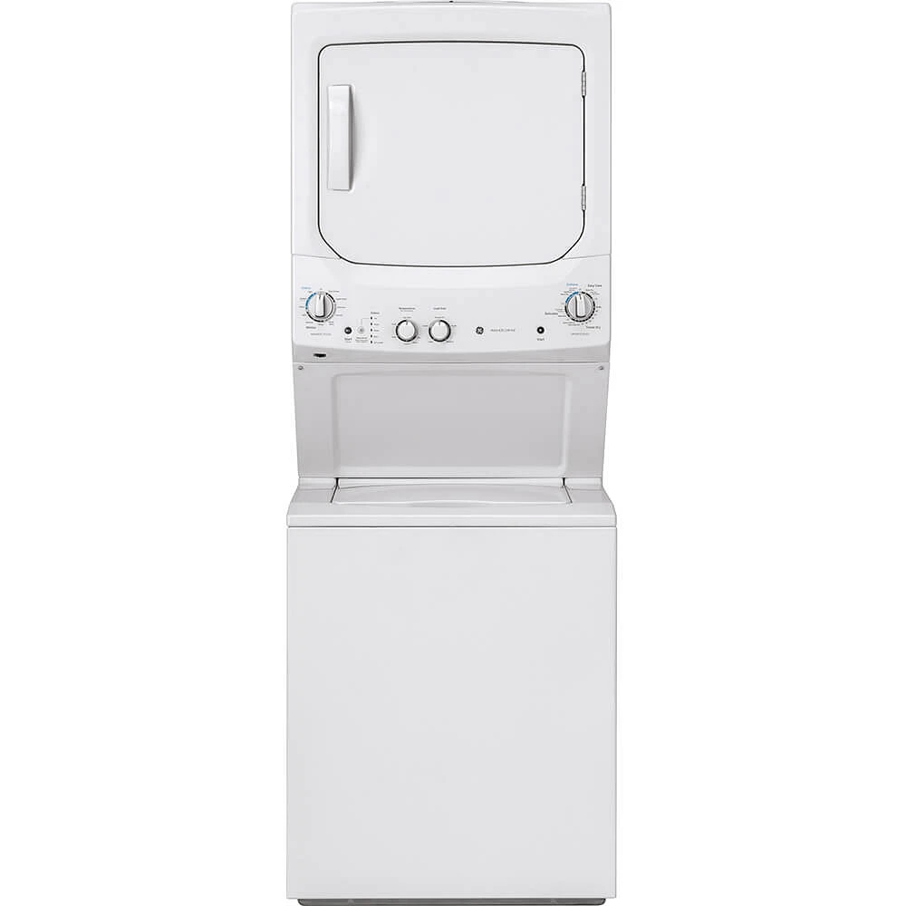 GE GUV27ESSMWW 27 inch Stacked Washer and Dryer | Electronic Express