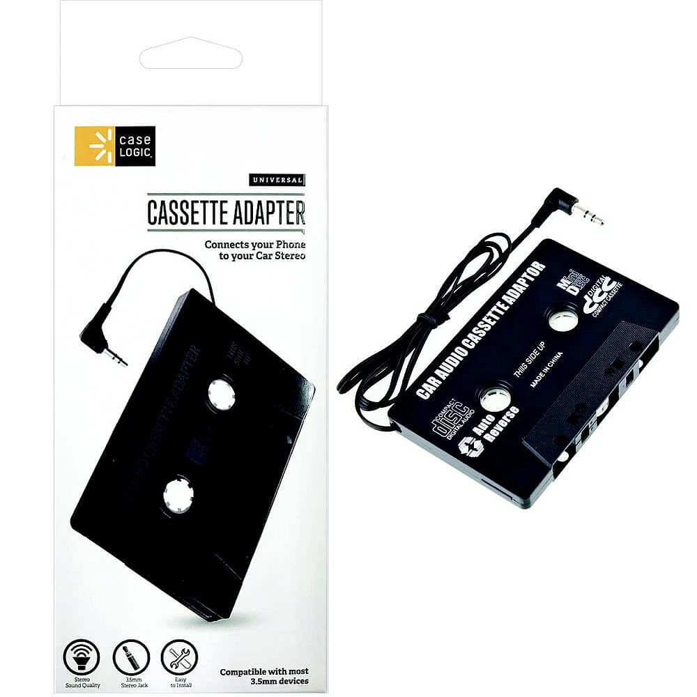 Case Logic CLMCTA100BK Cassette Adapter | Electronic Express