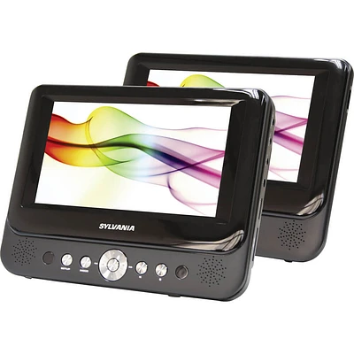 Sylvania SDVD9957 9 inch Dual Screen Portable DVD Player | Electronic Express