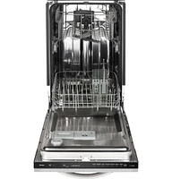 Haier QDT125SSKSS Stainless Steel 18 in. Built-In Dishwasher | Electronic Express