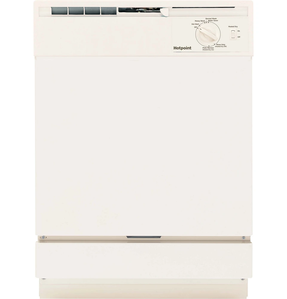 Hotpoint HDA2100HCC Bisque Built-In Dishwasher | Electronic Express