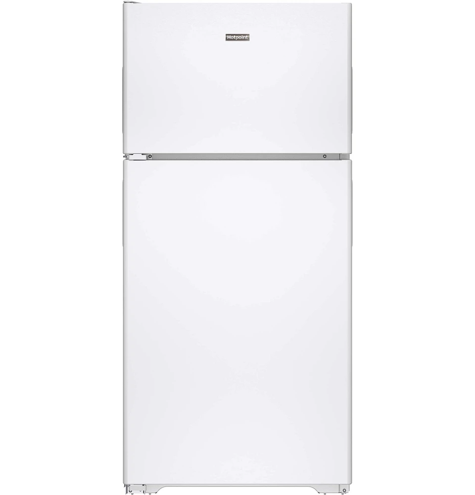 Hotpoint HPS15BTHLWW 15 cu.ft. Top Freezer Refrigerator | Electronic Express